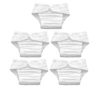 COSMOBETTY 5 Pièces Doublures de Couches de Bain Lavables et Réutilisables en Coton, Insert de Couvre-couches, Blanc Taille L, pour Bébé et Adulte, Maison et Voyage