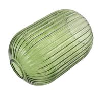 COSMOBETTY Abat Jour Cylindrique en Verre Côtelé Vert, Cache-ampoule Élégant et Polyvalent pour Lampe de Table Suspendre, Protection Décorative et Remplacement Pratique