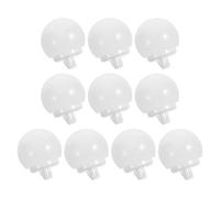 COSMOBETTY Abat-jour Demi-sphère Remplacement Solide Éclairage Doux en Plastique Blanc 10 Pièces pour Lampe LED de Miroir de Maquillage pour Salle de Bain et Routines Quotidiennes
