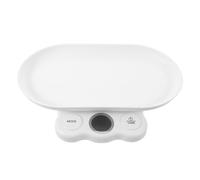 COSMOBETTY Balance Électronique Portable Surveillance Précise du Poids Plastique Blanc Capacité 15kg pour Petits Animaux et Chiots pour Usage Domestique