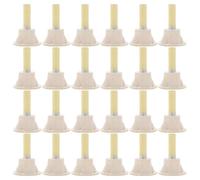COSMOBETTY Bâtonnets de Moxa Traditionnels Brûlent Uniformément avec Base pour Moxibustion, 50 Pièces en Moxa Naturel Beige pour Thérapie de Moxibustion à Domicile