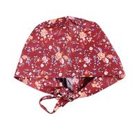 COSMOBETTY Bonnet Chirurgical Chapeau Imprimé en Coton Bleu, Absorption Transpiration, Garde Les Cheveux Propres, pour Bloc Opératoire, Médecin