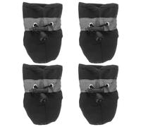 COSMOBETTY Bottes pour Chiens par Temps Froid, 4pcs, Chaussures d'hiver Imperméables Semelle Antidérapante et Sangles Ajustables, pour Conditions Enneigées