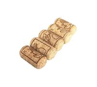 COSMOBETTY Bouchons de Vin en Liège Naturel 50pcs pour Bouteille de Vin, Conservation Optimale, Design Droit, pour Bar et Cave