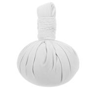 COSMOBETTY Boule de Massage Moxa en Tissu Blanc, Balle de Massage Acupression Confortable pour Maison, Soulagement Musculaire et Relaxation Âges