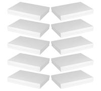 COSMOBETTY Coffret Présent Blanc avec Couvercle 10 Pièces en Carton Rigide Boîte de Rangement Robuste et Flexible pour Célébrations et Emballages Présents