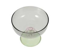 COSMOBETTY Coupe à Dessert en Verre Multicolore, Base Haute, pour Café | Surface Texturée, Finition Lisse Impuretés, Stable sur Table, Service de Sorbet et Milk-shake