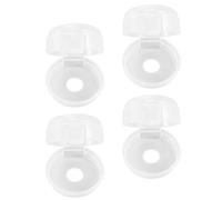 COSMOBETTY Couvercle et Four Garçon pour Protection Filles Gazinière Bouton Blanc en Plastique 4pcs Sécurité de Cuisinière Cuisine