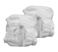 COSMOBETTY Culotte de Couche en Coton, Couches Lavables pour Bébé 2pcs, Blanc, Strap Design, Lavable et Résistante à L’usure, pour Bébés et Tout-petits en Phase D’apprentissage Propreté