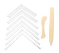 COSMOBETTY Équerre en Acrylique Transparente pour Origami, Placement | Plastique Acrylique, Angle Droit en L, Marquage Clair, Usage pour Documents et Pliage