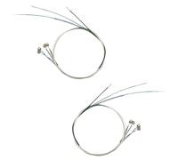 COSMOBETTY Jeu Complet de 8 Cordes de Remplacement Ton Brillant et Toucher Lisse pour Violon en Acier Inoxydable Mercerisé Noyau en Acier Accessoire Professionnel pour Violon 4/4