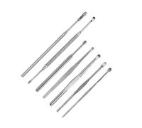 COSMOBETTY Kit de Nettoyage des Oreilles Facile à Transporter Ranger en Acier Inoxydable 7 Pièces, Outil D'extraction de Cérumen pour Soins des Oreilles