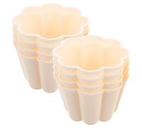 COSMOBETTY Lot de 8 moules à pudding vapeur en plastique PP pour cuisson et congélation, moules à flan et chocolats innovants pour fêtes et cuisine