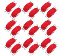 COSMOBETTY Masques Yeux en Polyester Rouge, Lot de 24 Pièces, Design Classique et Polyvalent, pour Dormir Lors de Soirées ou Voyages