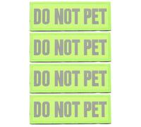 COSMOBETTY Patchs Réfléchissants Adhésifs pour Harnais de Chiot, Lot de 4 Patches en Nylon Vert, Accessoires pour Chiens D’Assistance Lors des Balades Nocturnes