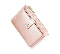 COSMOBETTY Portefeuille de Cartes en PU à Fermeture Éclair pour Femmes | Petit et Léger, Rose, pour Cartes et Billets, Usage Scolaire, Voyages, Sécurise les Pièces