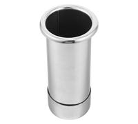 COSMOBETTY Support de Rangement pour Sèche-cheveux et Rangement Vertical en Acier Inoxydable Argenté avec Couvercle, Protection la Poussière pour Salons ou Espaces de Travail