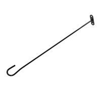 COSMOBETTY Support Mural Performance Stable en Extérieur en Fer Noir pour Mât de Drapeau de Jardin, Installation Facile Adapté pour Bannière de Jardin Décorative