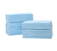 COSMOBETTY Tapis à Ongles Imperméable Jetable 125 Pièces en Papier Pulpe de Bois Bleu, Protège Bureau et Coiffeuse, pour Salon de Manucure et Spa