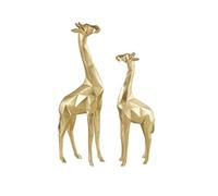 CosmoLiving by Cosmopolitan PS GLD Giraffe S/2 12", 15" H-79939, Doré