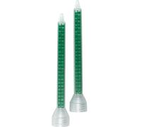 CosmoMix Lot de 10 buses de mélangeur statiques carrées avec embout fileté 15,7 cm 24 éléments en époxy pour pistolet adhésif acrylique à colle AB (RST08-24S)