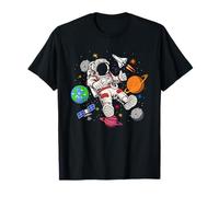 Cosmonaute Cadeau Lune Planètes Voyage Fusée Astronaute T-Shirt
