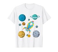 Cosmonaute Planètes Espace Système Solaire Enfant Astronaute T-Shirt