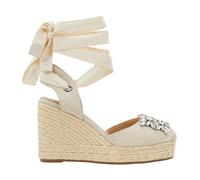Cosmoparis - Espadrilles Compensées - Femme - Chaussures - Beige - Taille: 36 EU