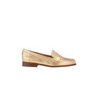 Cosmoparis - Mocassin en cuir doré - Femme - Chaussures - Jaune - Taille: 38 EU