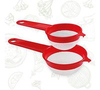 Cosmoplast 2 passoires de cuisine de diamètre 8 et 10 cm, mailles fines en nylon. 100% fabriqué en Italie