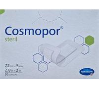 Cosmopor 9008003 Lot de 50 bandes adhésives médicales stériles 7,2 cm x 5 cm