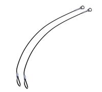 Cosmos 2 pcs 30,5 cm Couleur Noir Acier Inoxydable Tether Lanyard Fil Revêtement en plastique souple pour GoPro Hero4 et GoPro toutes les Précédentes éditions