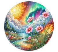 Cosmos Bipinnat 1000 Pieces Jigsaw Puzzles for Adults Challenging Game Stress Relieving Entertainment Exercise The Memory of The Brain for Adults Gifts 1000pcs (67.5x67.5cm)