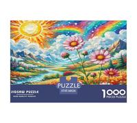 Cosmos bipinnatus Jigsaw Puzzle 1000 Pièces Adapter Les Adultes Ou Les Familles Ensemble Puzzles Difficiles Cadeaux pour Adultes 100% Carton Recyclé Puzzle Décoratif 38x26cm/1000pcs