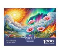Cosmos bipinnatus Jigsaw Puzzles 1000 Pièces Adapter Les Adultes Ou Les Familles Ensemble Jeu De Puzzle Cadeaux pour Adultes 100% Carton Recyclé Puzzle Décoratif 52x38cm/1000pcs