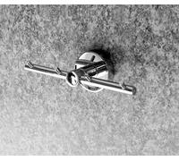 Cosmos Chrome Barre avec Crochets Métal Mural Patère de Serviette Inoxydable