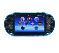 Cosmos ® Coque de Protection Rigide pour PlayStation PS Vita 1000 Bleu Clair Compatible avec Bouton Start & Select Ovale Uniquement avec Chiffon de Nettoyage pour écran Tactile LCD