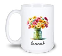 Cosmos De Soufre Tasse À Café Céramique Tasse À Thé Durable Mug Cadeaux Amusants Pour Anniversaire Collègue Noël 330ml