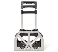 Cosmos Diable Pliable - Chariot à Main Pliant Portable Heavy Duty Sack Truck, Chariot Industriel et Domestique (Poids Maximum de 80 kg) - Plaque de Transport 24x39cm, Acier, Taille Unique