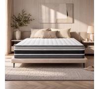 COSMOS - Feliz - Matelas 140x190 - Épais 30 cm | Très Épais - Accueil Mousse mémoire de Forme + Blue Latex - Soutien Ferme - Réversible Face été/Hiver - Soutien 7 Zones