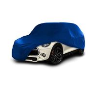 Cosmos - Housse de Voiture d'intérieur compatible avec les principales Voitures Citadines, Tissu Élastique, Respirant et Anti-Poussière, Doublure Douce, Ajustement Serré, Blue