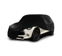 Cosmos - Housse de Voiture d'intérieur compatible avec les principales Voitures Citadines, Tissu Élastique, Respirant et Anti-Poussière, Doublure Douce, Ajustement Serré, Black