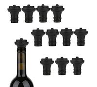 Cosmos Lot de 12 bouchons hermétiques en caoutchouc réutilisables pour bouteille de vin ou boisson dans un bar ou une cuisine