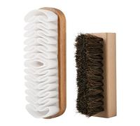 Cosmos Lot de 2 brosses de nettoyage pour chaussures en daim - Brosse de nettoyage en daim - Brosse de nettoyage pour chaussures - Kit de nettoyage pour cuir - Détachant pour daim, cuir, sacs, bottes et chaussures