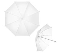 Cosmos Lot de 2 mini parapluies réflecteurs de lumière pour photographie de 50 cm de diamètre - Blanc translucide - Doux - Parapluie pour photographie et vidéo - Mini diffuseur d'éclairage pour prise