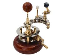 Cosmos Museum Modèle de système solaire | Orrery d'astronomie éducative et décorative | Planétarium mécanique en laiton de qualité supérieure (Terre et lune de 20,3 cm)