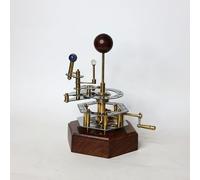 Cosmos Museum Orrerie en laiton fabriquée à la main - Modèle d'engrenage Soleil, Terre et Lune | Affichage astronomique de luxe et cadeau