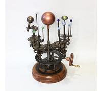 Cosmos Museum Orrery en laiton antique - Modèle de système solaire fonctionnel fabriqué à la main | Tellurion de précision pour les amateurs d'astronomie, décoration de maison et de bureau et cadeaux