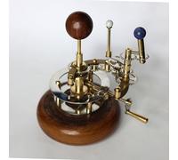 COSMOS MUSEUM Orrery en laiton - Modèle Soleil, Terre et Lune | Système solaire mécanique fonctionnel | Décoration antique de luxe pour la maison, le bureau et la bibliothèque | Cadeau d'astronomie