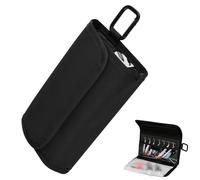 Cosmos Organiseur de matériel de pêche avec étui transparent pour appâts de pêche et 4 leurres de pêche amovibles, pochette de rangement à fermeture éclair, poche souple avec crochet de suspension